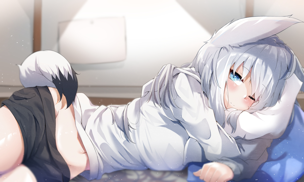 This is a pixiv picture whose title is 🦊おはようございます….