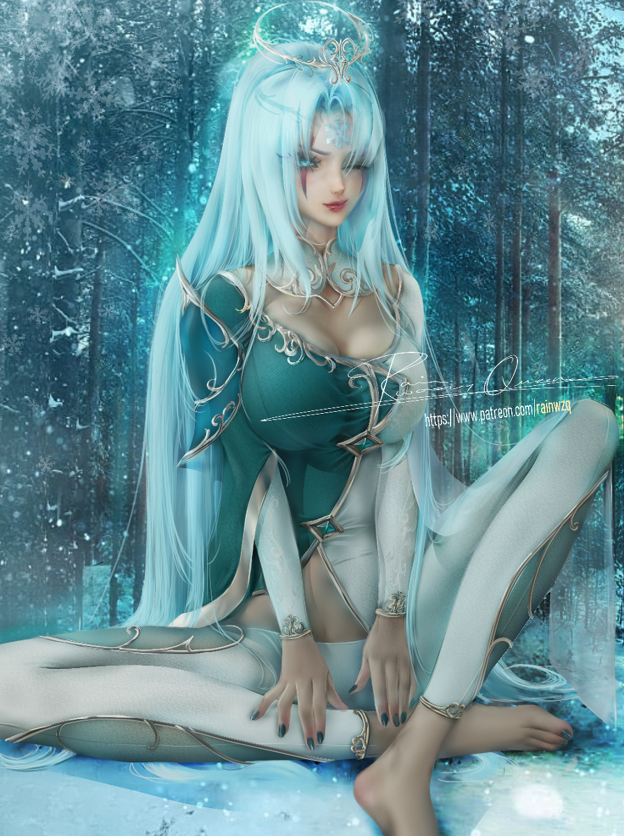 This is a pixiv picture whose title is Winterblessed Diana.
