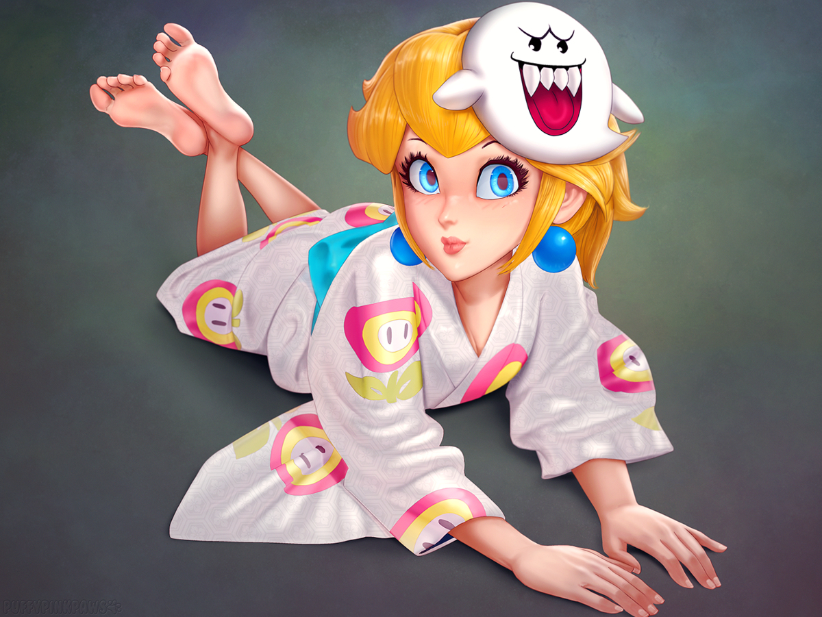 This is a pixiv picture whose title is Princess Peach.