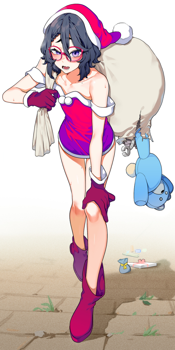 This is a pixiv picture whose title is サンタザキ.