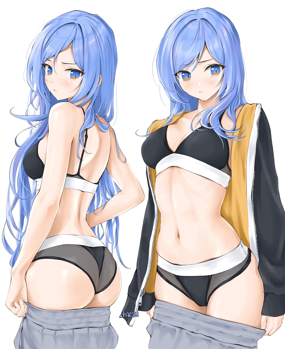 This is a pixiv picture whose title is new underwear.