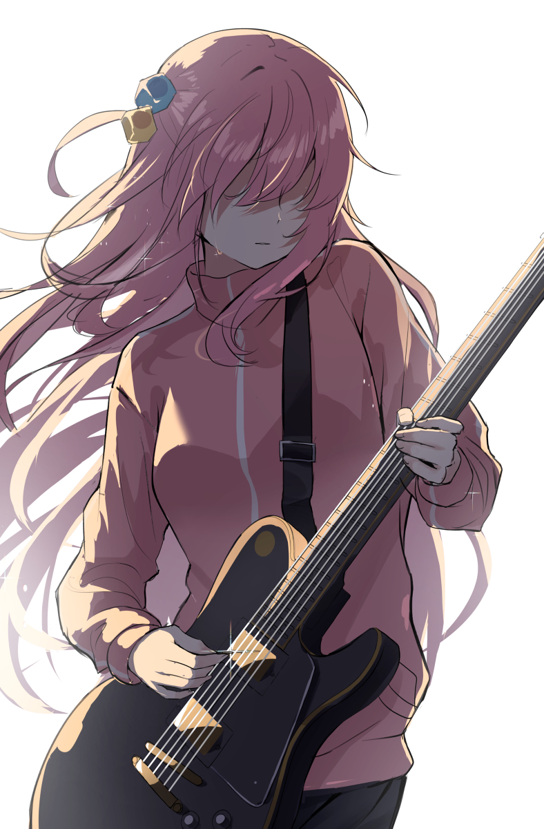 This is a pixiv picture whose title is Guitar hero.