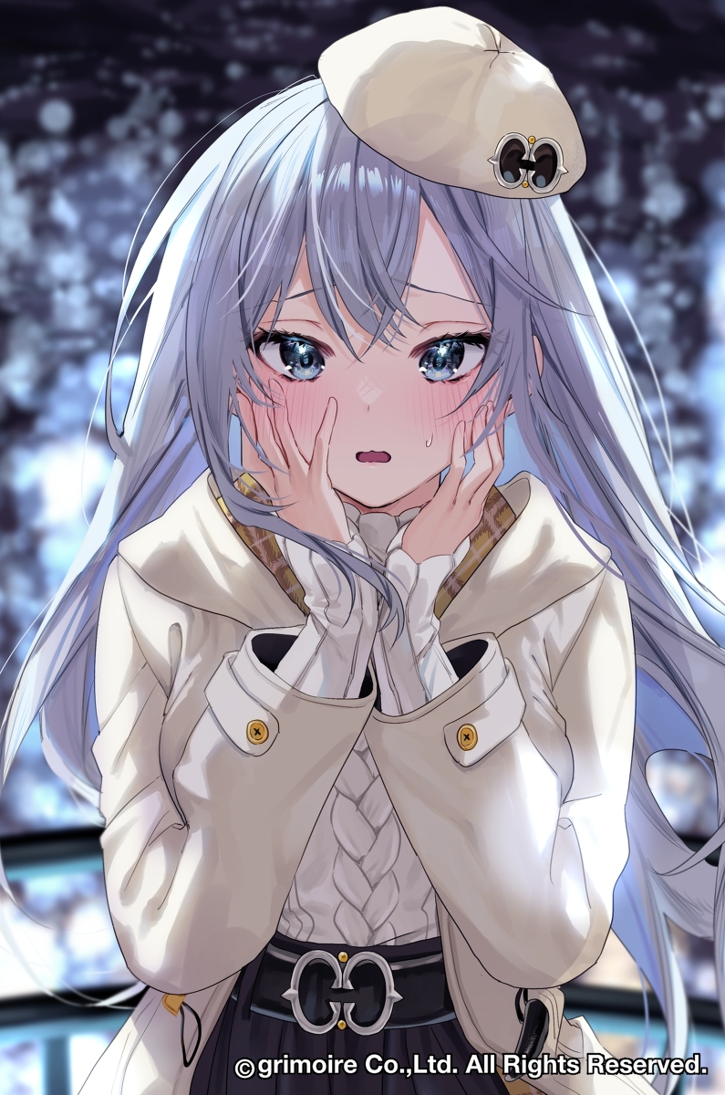 This is a pixiv picture whose title is 💙🤍.