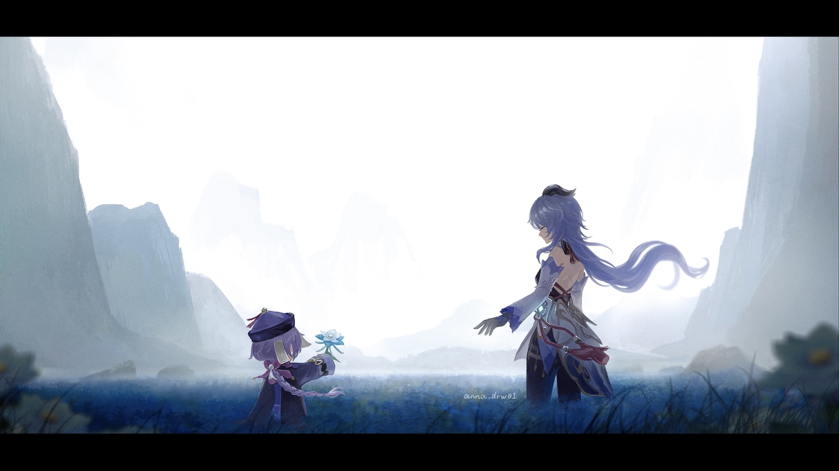 This is a pixiv picture whose title is 甘雨生誕祭.