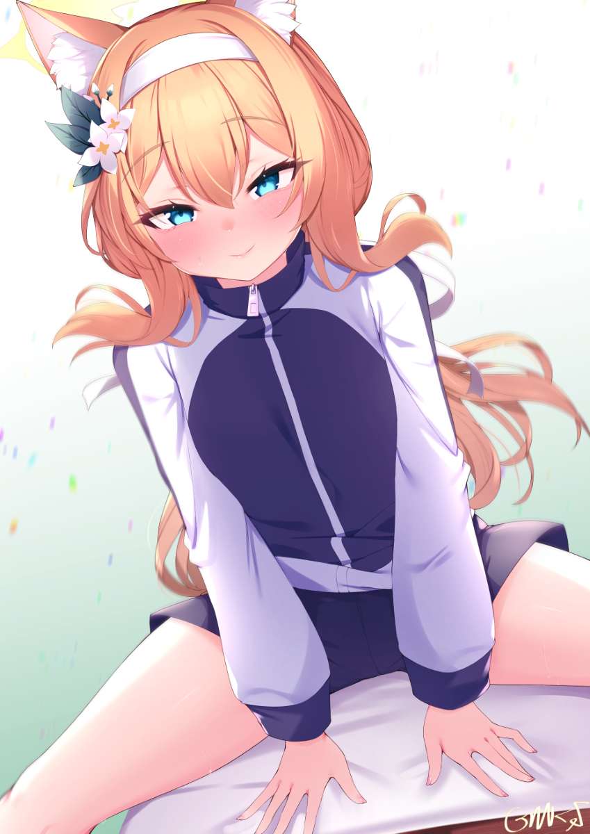 This is a pixiv picture whose title is マリー 体操服.