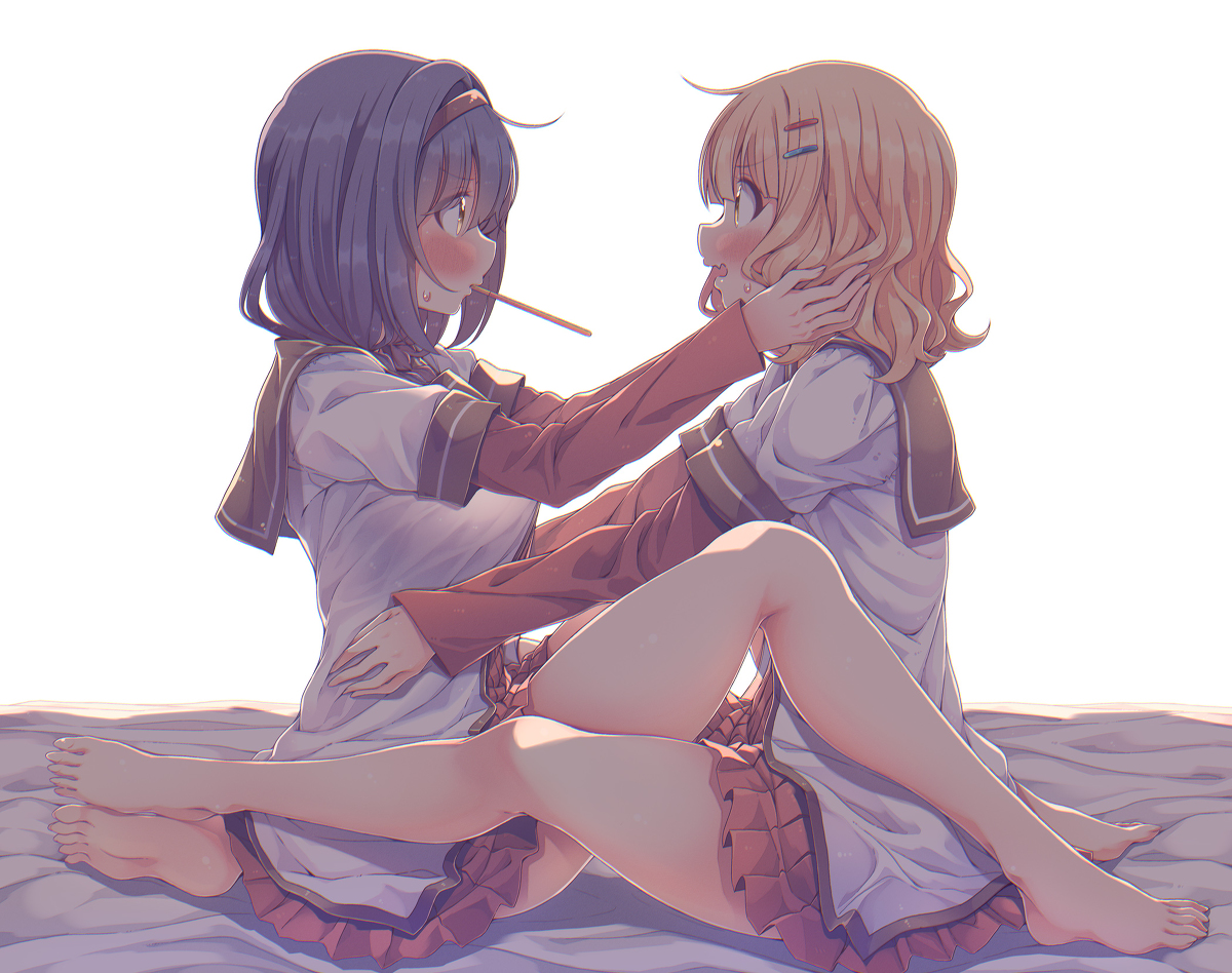 This is a pixiv picture whose title is ポッキーゲームとハロウィンの絵セット☆.