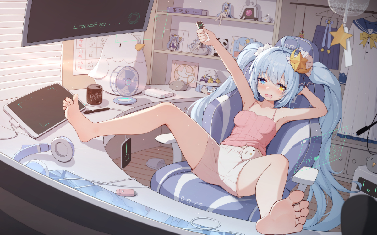 This is a pixiv picture whose title is Lazy Summer.