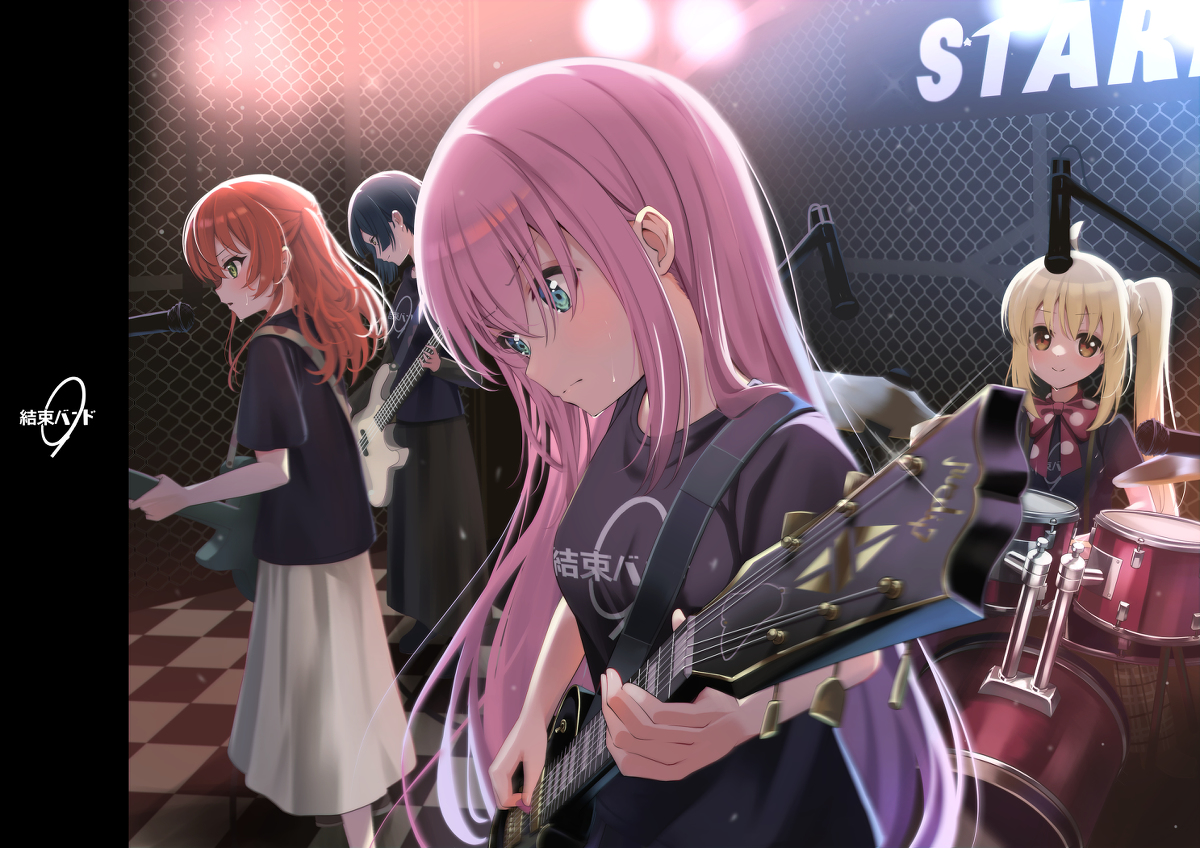 This is a pixiv picture whose title is あのバンド.