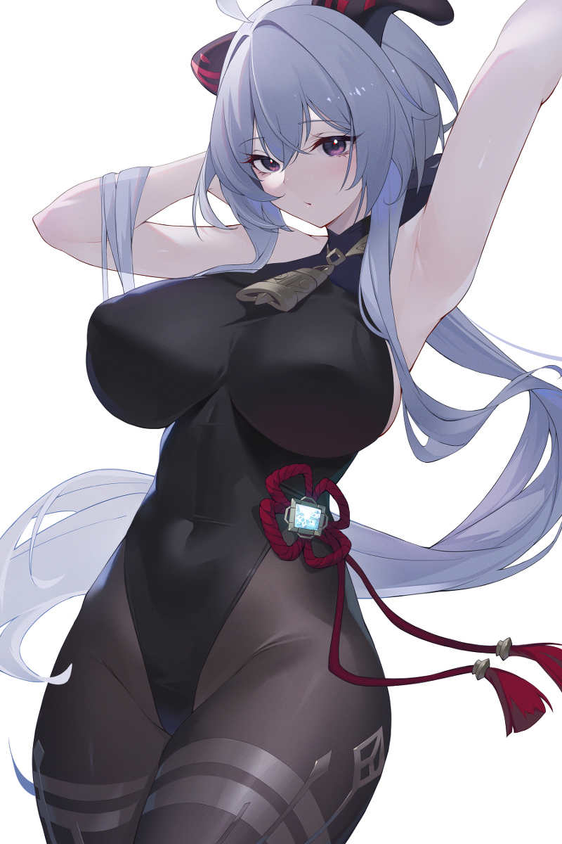 This is a pixiv picture whose title is 甘雨.