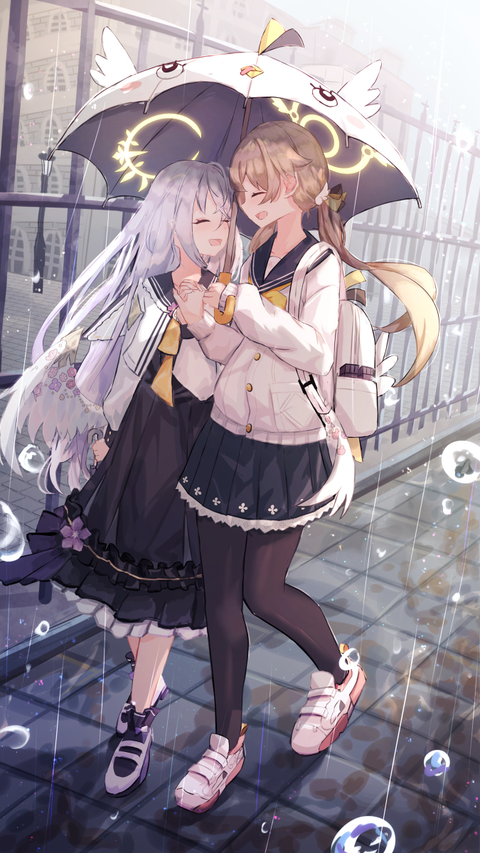 This is a pixiv picture whose title is ヒフミ、私もそっちの可愛い傘がいい.