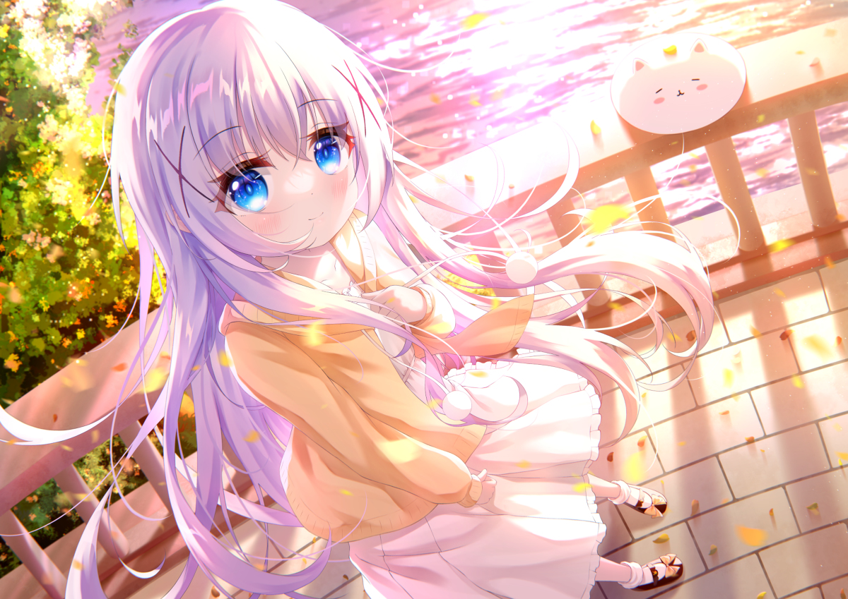 This is a pixiv picture whose title is 秋のチノちゃん.