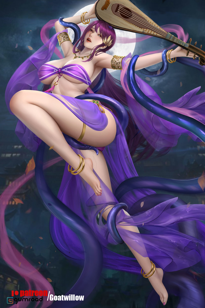 This is a pixiv picture whose title is 舞女.