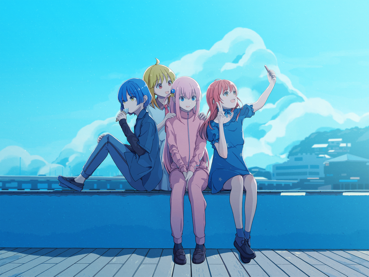 This is a pixiv picture whose title is 結束バンドの夏休み.