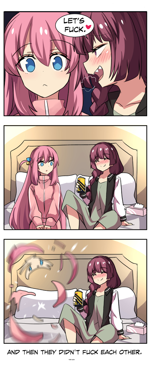 This is a pixiv picture whose title is If bocchi have segs….