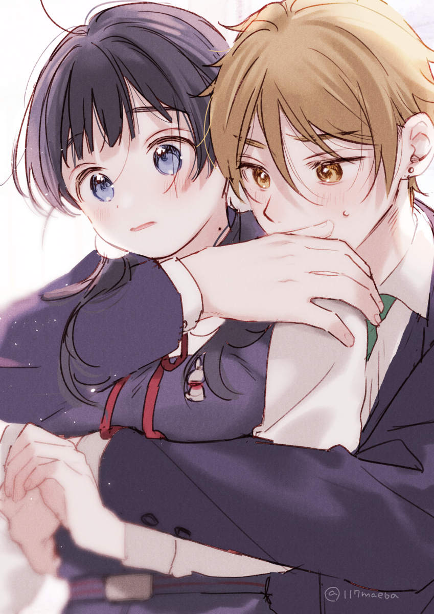 This is a pixiv picture whose title is 「「（この後どうすればいいんだろ…）」」.