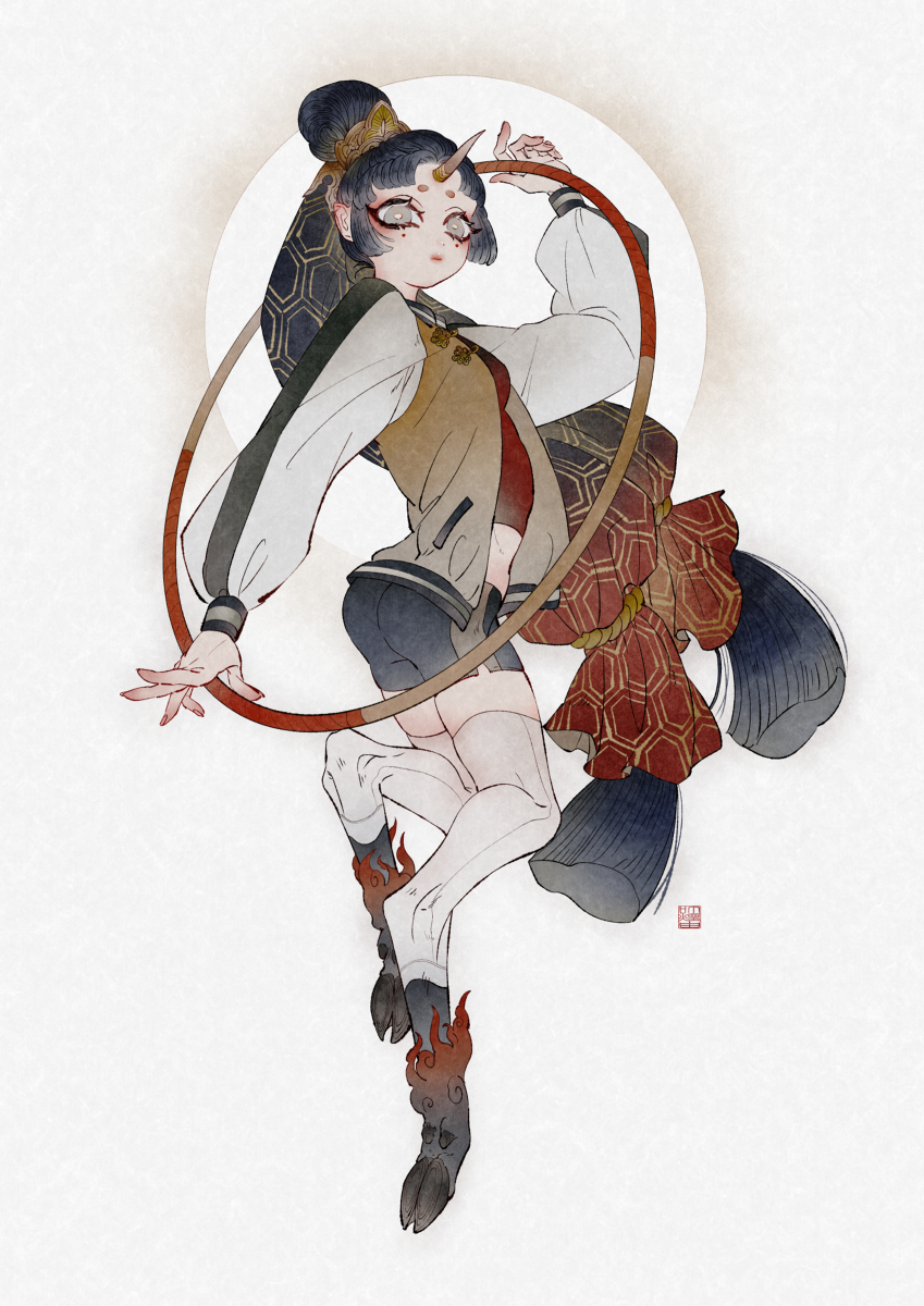 This is a pixiv picture whose title is 角端.