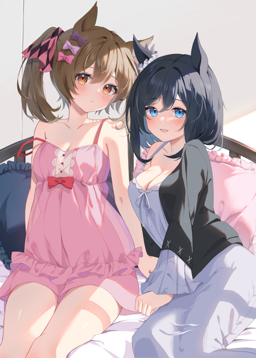 This is a pixiv picture whose title is 部屋着なファル子とフラッシュさん.