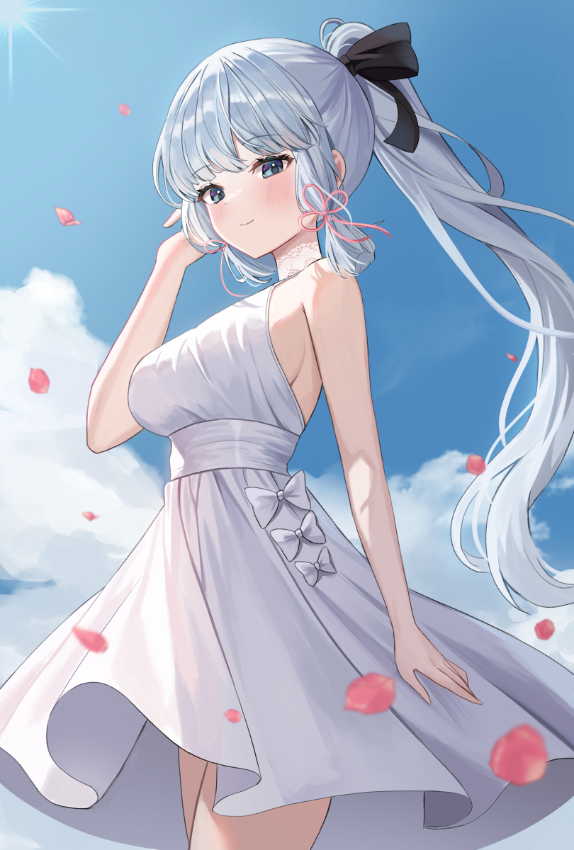 This is a pixiv picture whose title is 神里綾華.