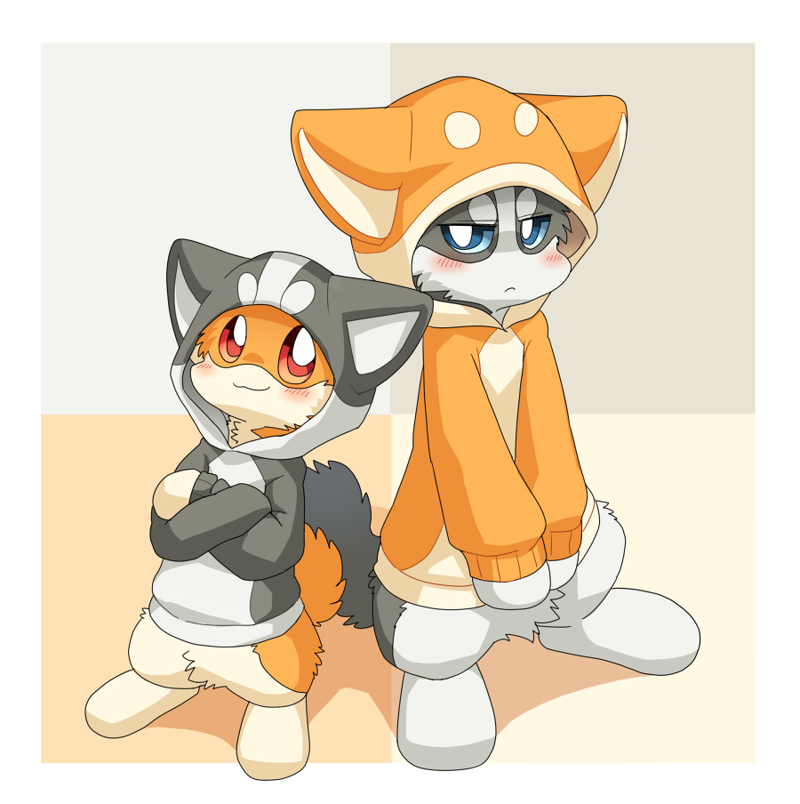 This is a pixiv picture whose title is 相棒パーカー.