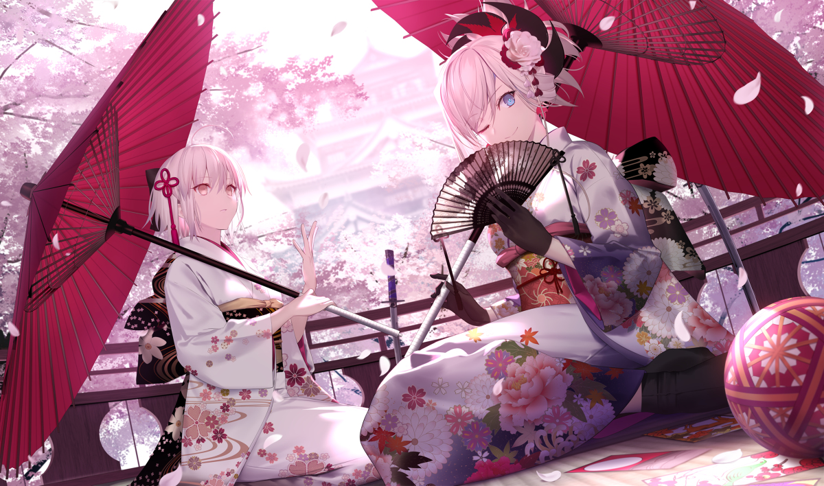 This is a pixiv picture whose title is 桜.