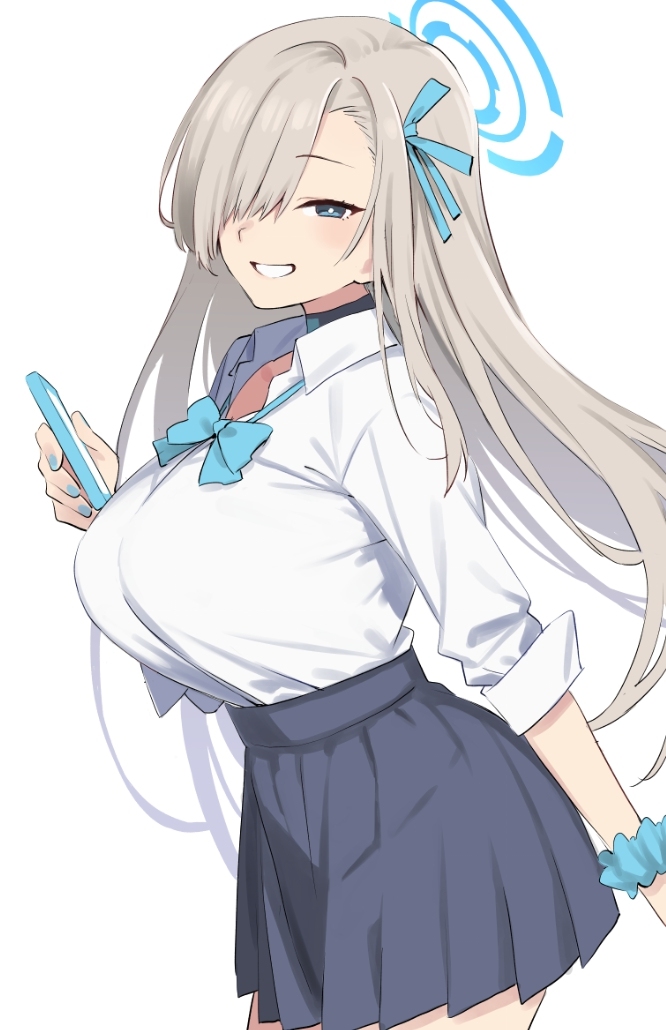 This is a pixiv picture whose title is 制服アスナ.