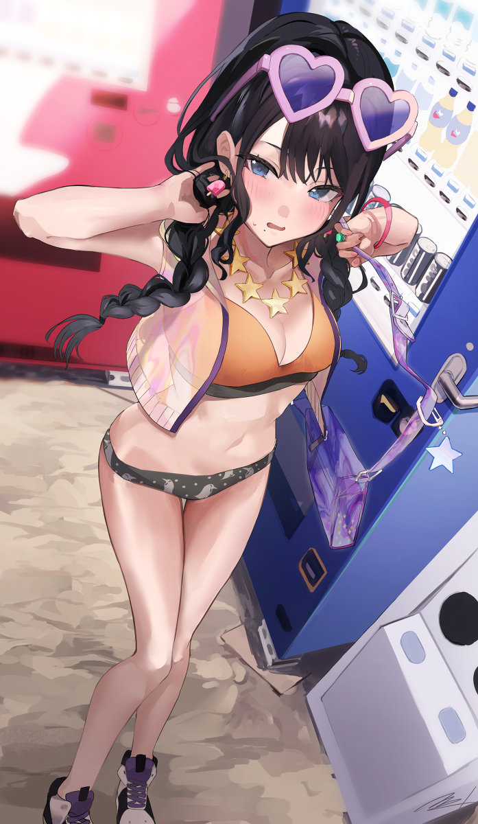 This is a pixiv picture whose title is 夏来い.