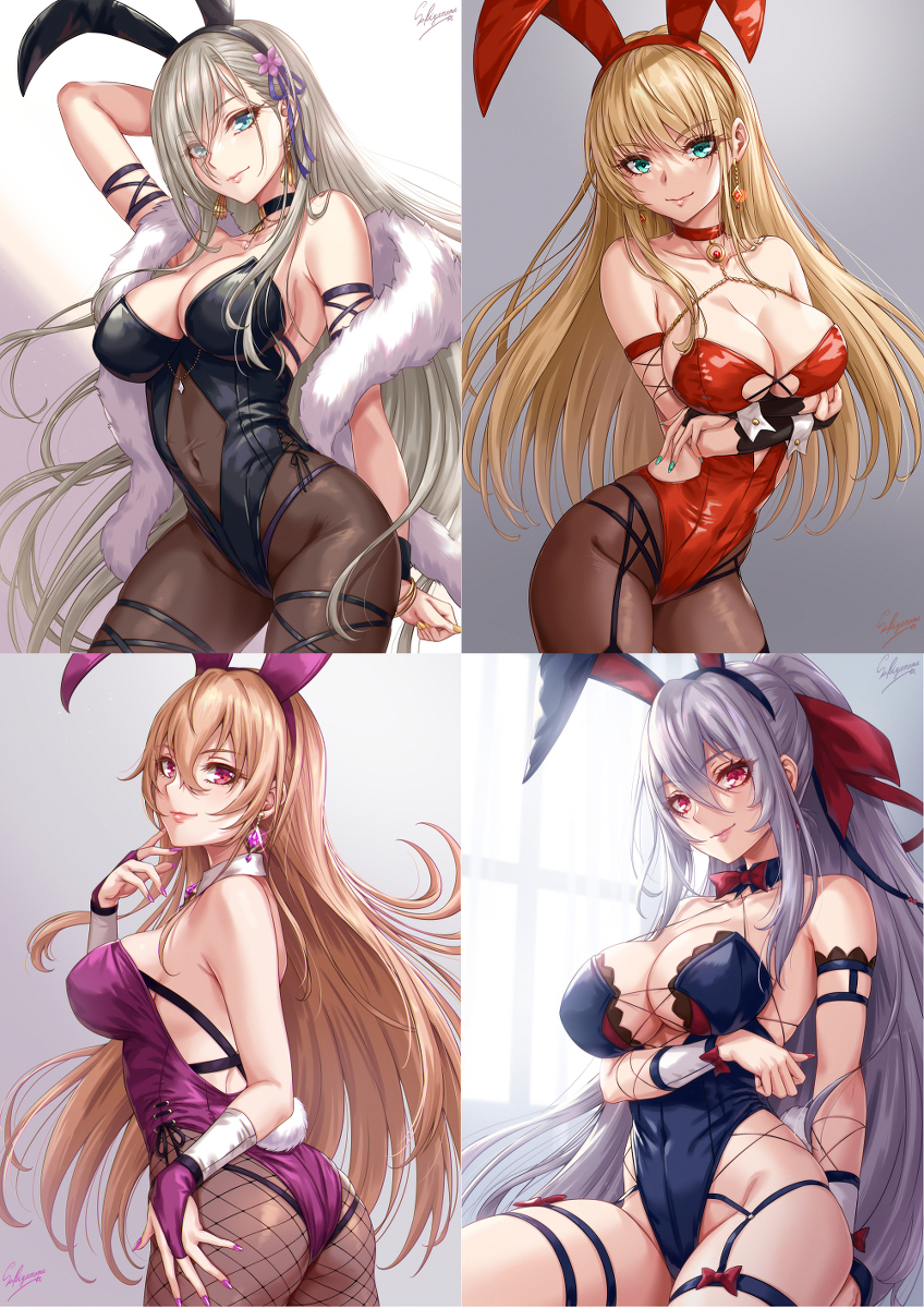 This is a pixiv picture whose title is C101新作バニーガールタペストリー予約開始！.