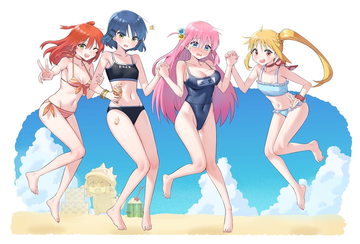 This is a pixiv picture whose title is Summer Bocchi the Rock!.