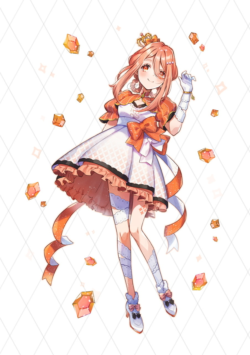This is a pixiv picture whose title is オレンジ髪アイドルちゃん.