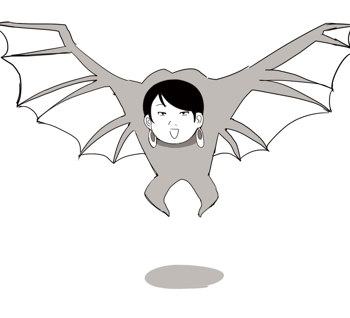 This is a pixiv picture whose title is バサバサ女.