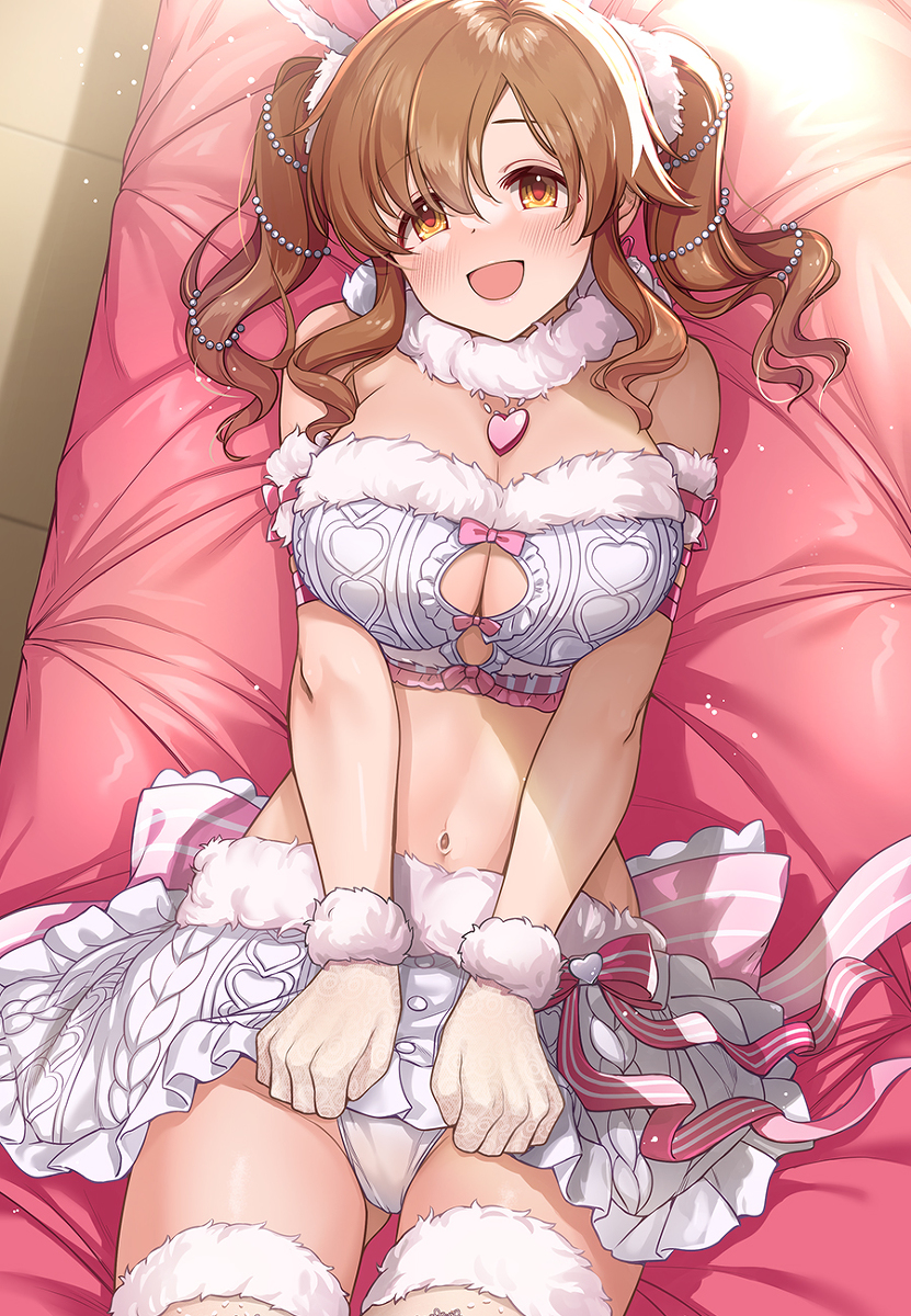 This is a pixiv picture whose title is 【288】「プレゼントはうさぎの女の子です」.