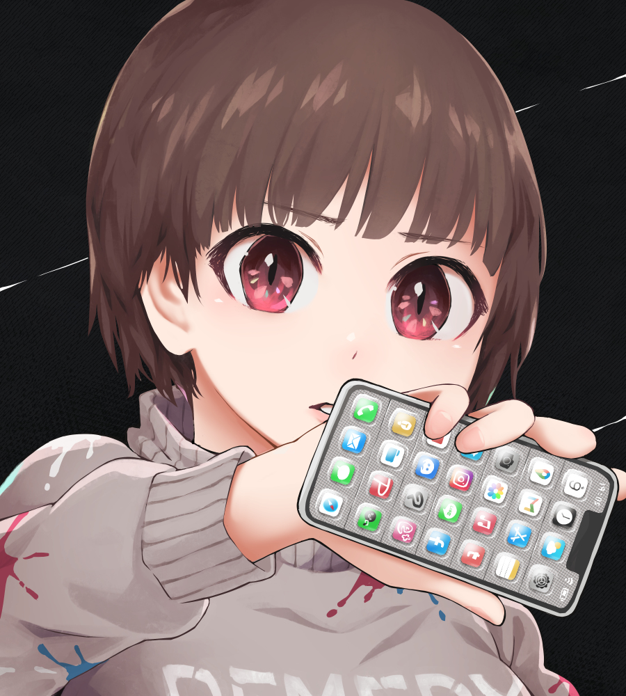 This is a pixiv picture whose title is 依存症.