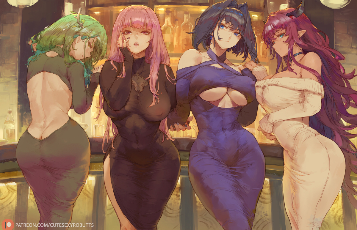 This is a pixiv picture whose title is fauna / calliope / kronii / irys.