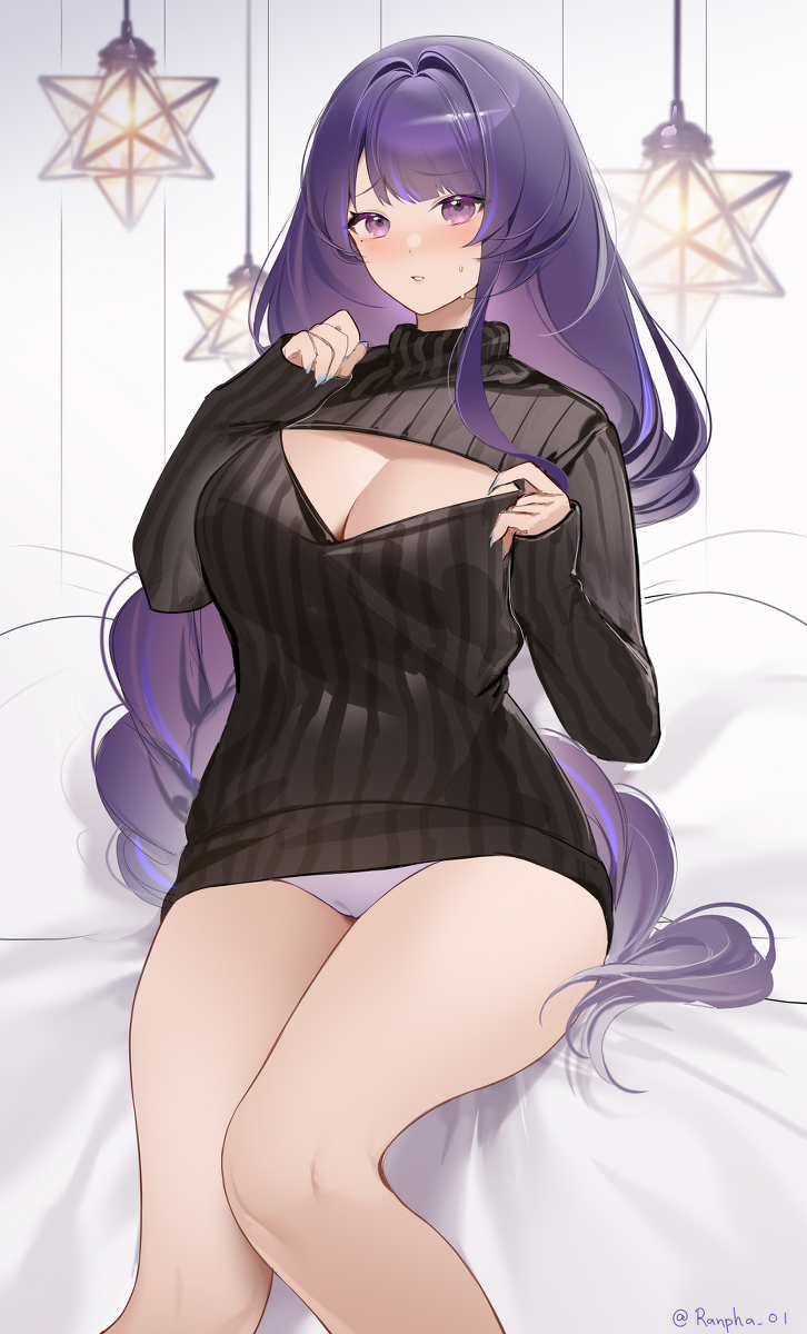 This is a pixiv picture whose title is 雷電影.