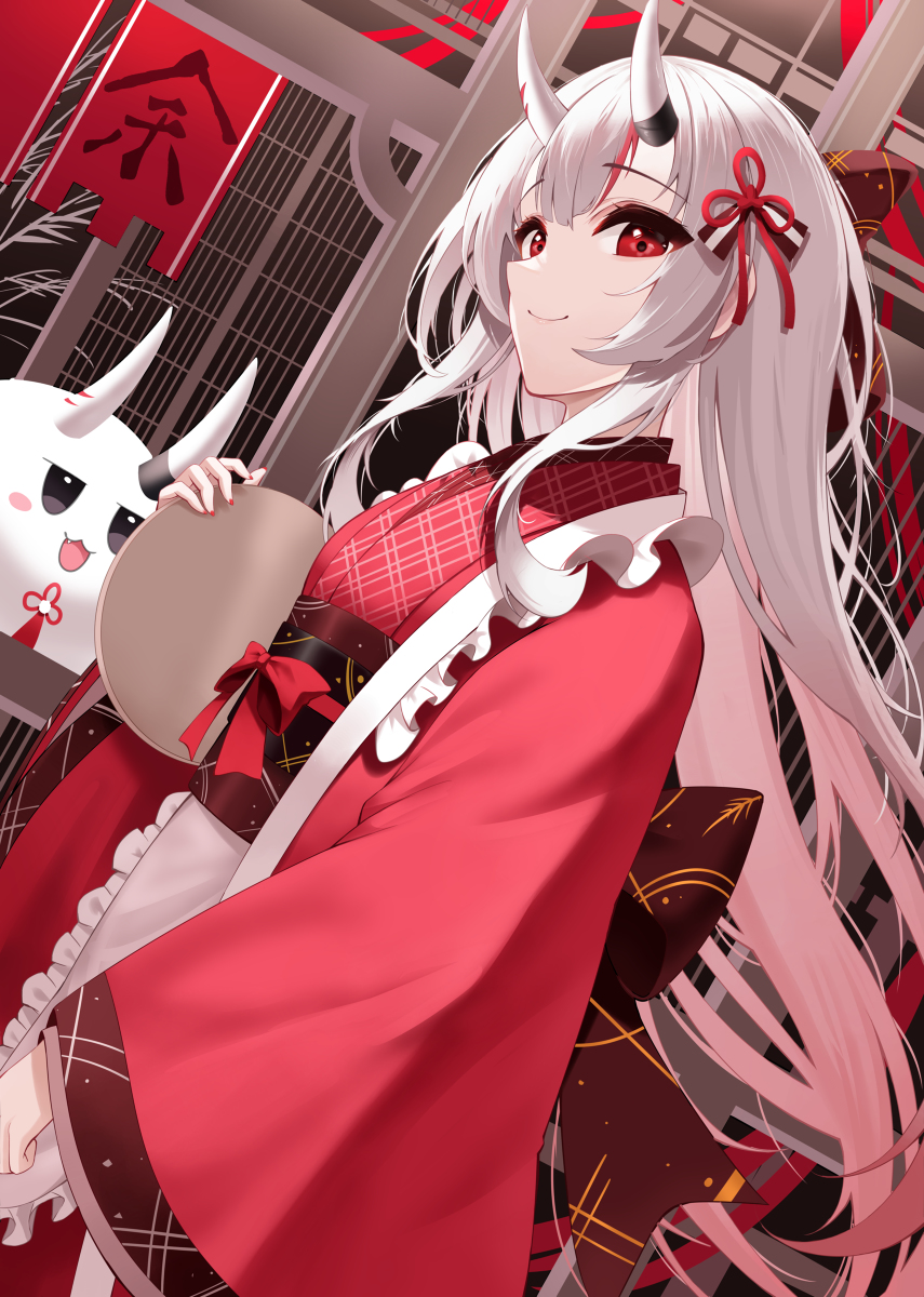 This is a pixiv picture whose title is 百鬼あやめ.