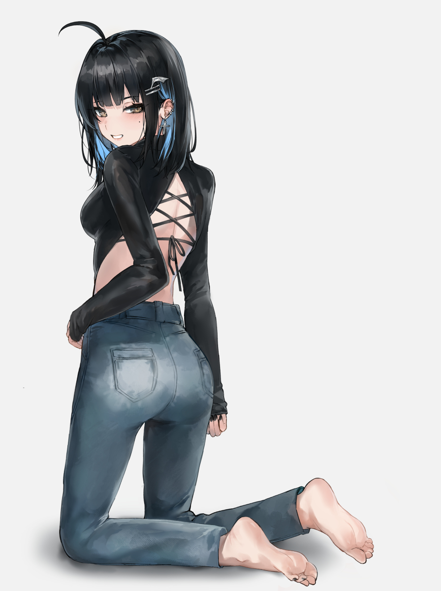 This is a pixiv picture whose title is Jeans.