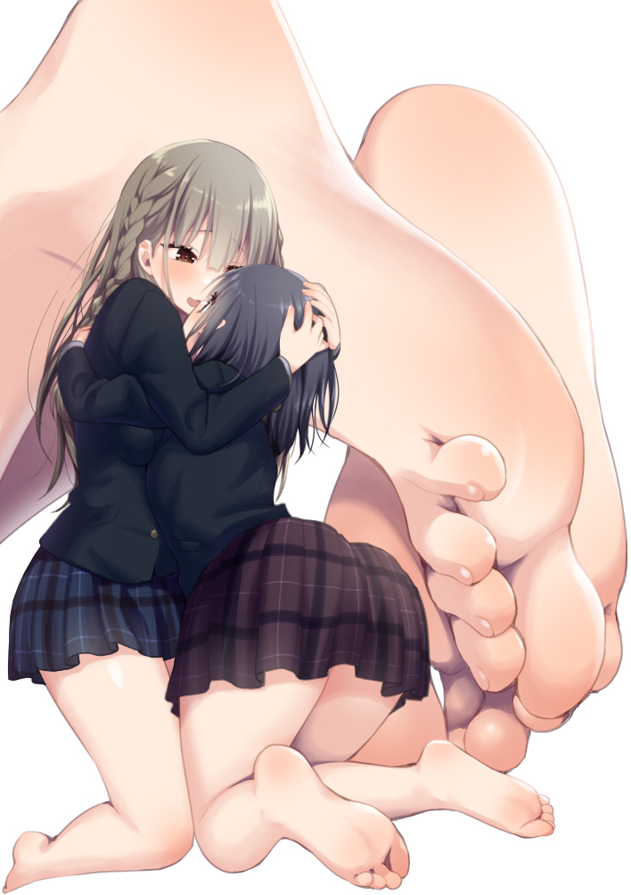 This is a pixiv picture whose title is 抱きつき.