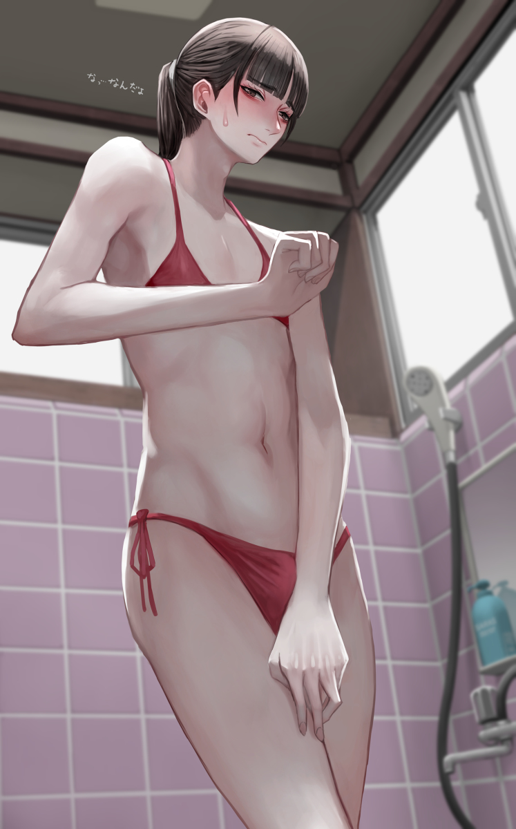 This is a pixiv picture whose title is なんだかんだで着てくれた.