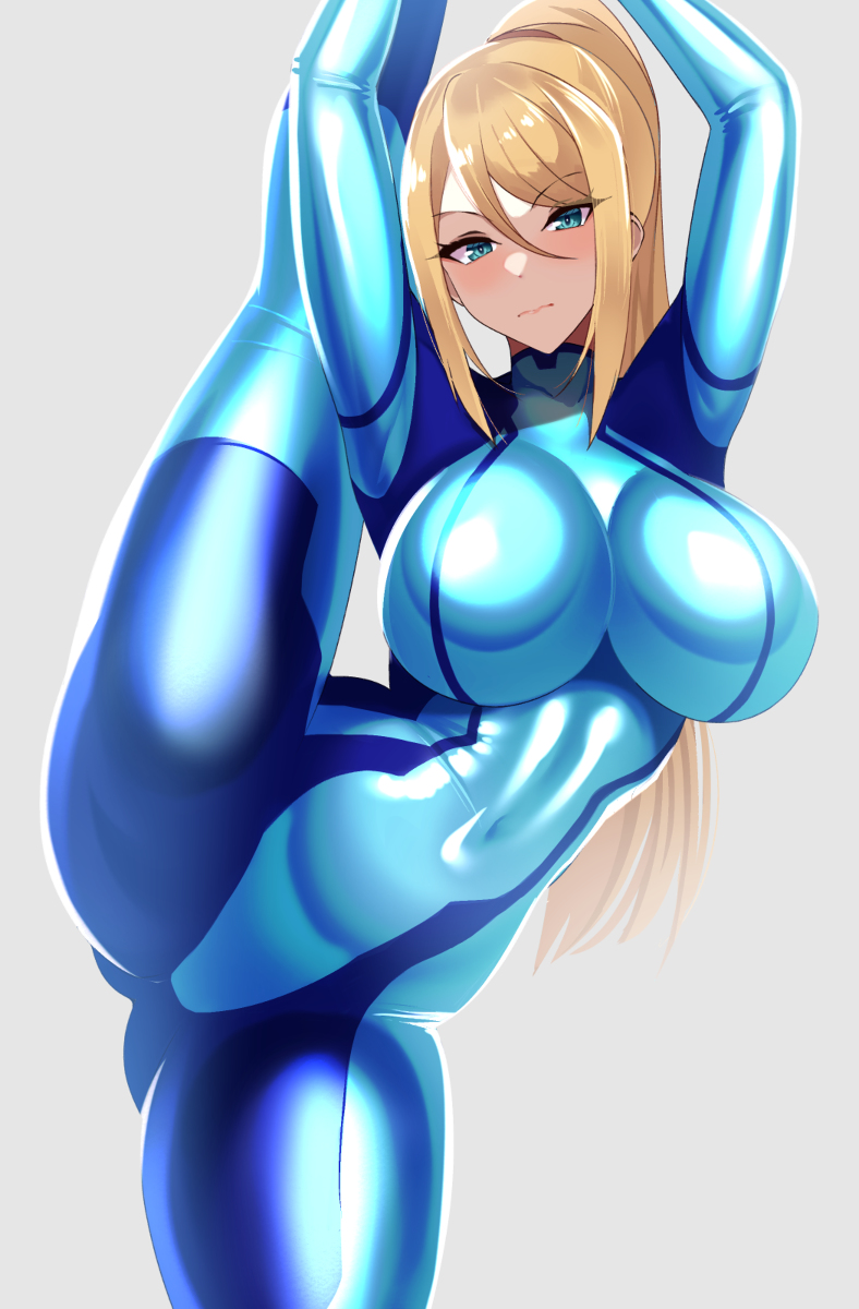 This is a pixiv picture whose title is Zerosuit samus.