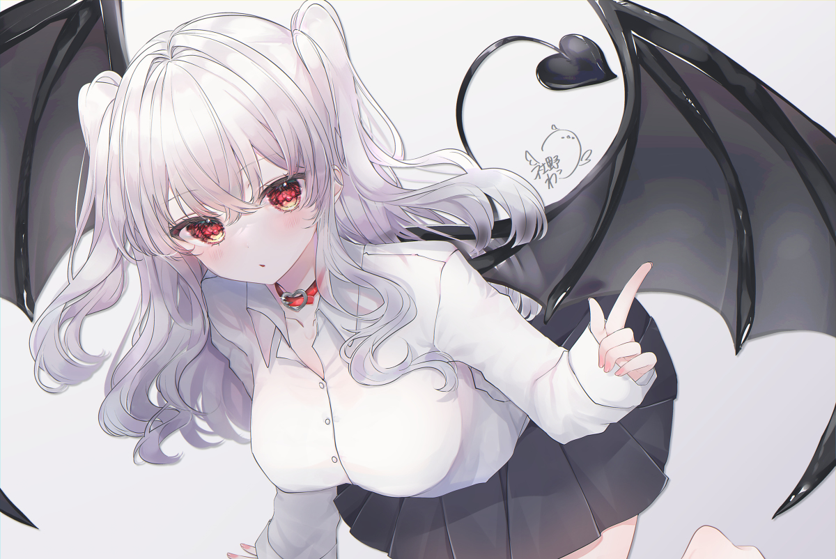 This is a pixiv picture whose title is 白いあの子の秘密.