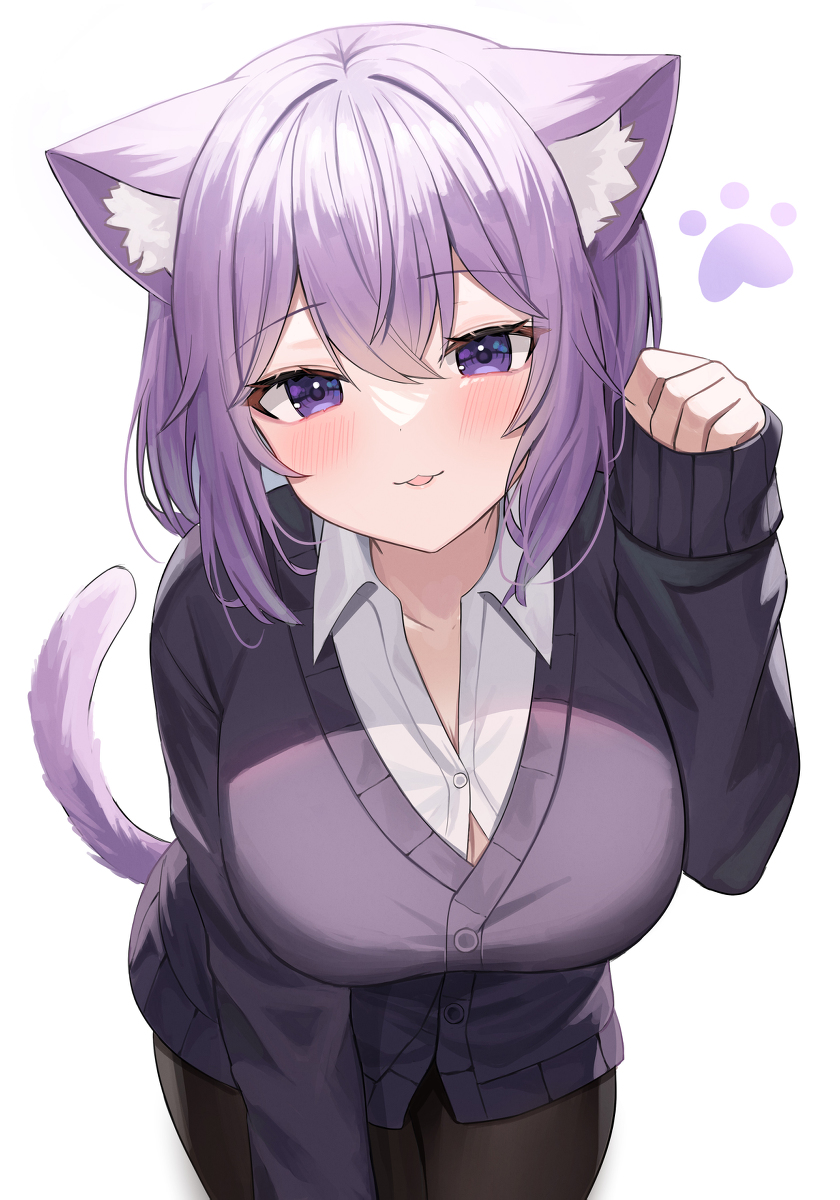 This is a pixiv picture whose title is 猫又おかゆ.