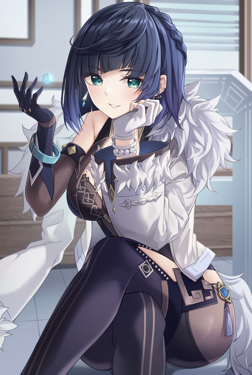 This is a pixiv picture whose title is 夜蘭.