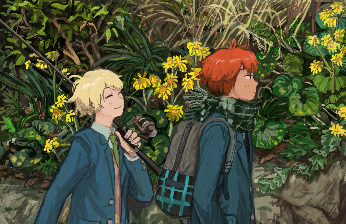 This is a pixiv picture whose title is 冬の花.
