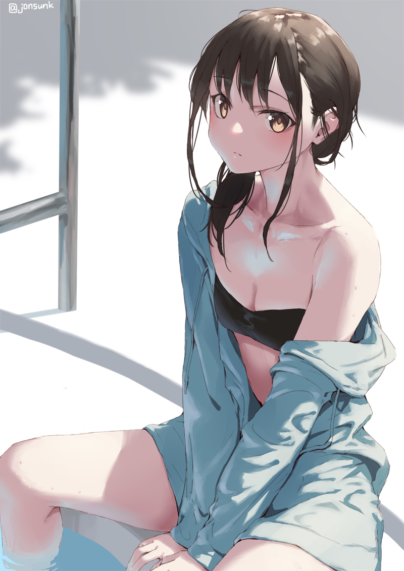 This is a pixiv picture whose title is 水溶性スレンダー.