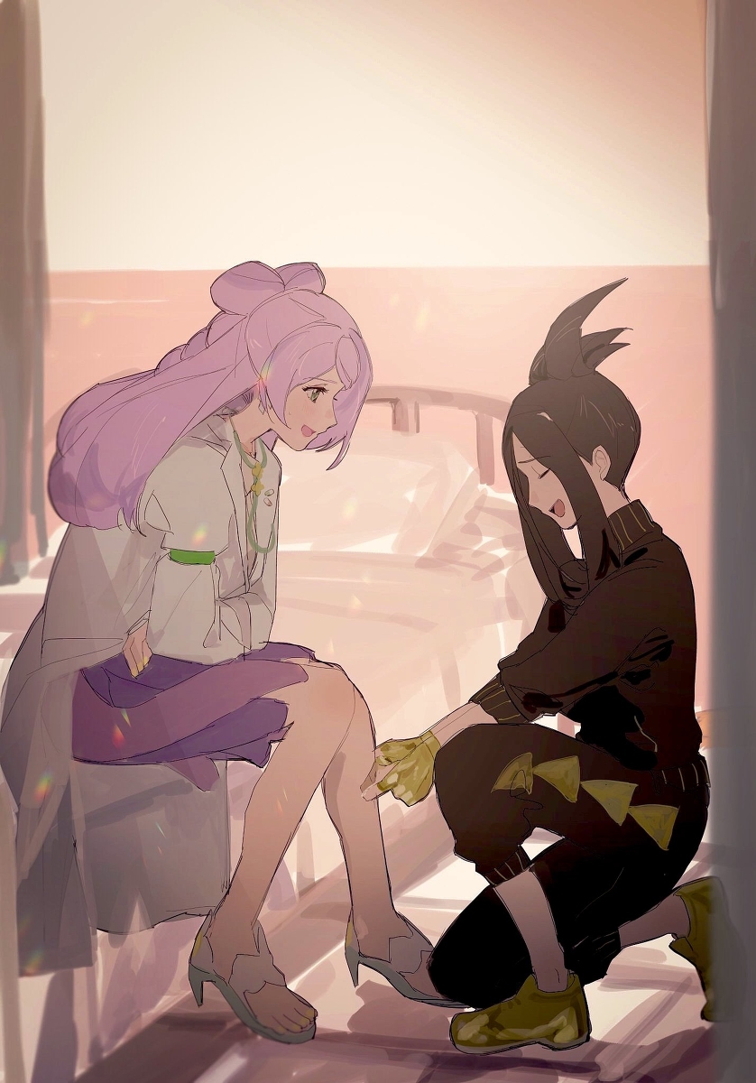 This is a pixiv picture whose title is ✚🩹💄.