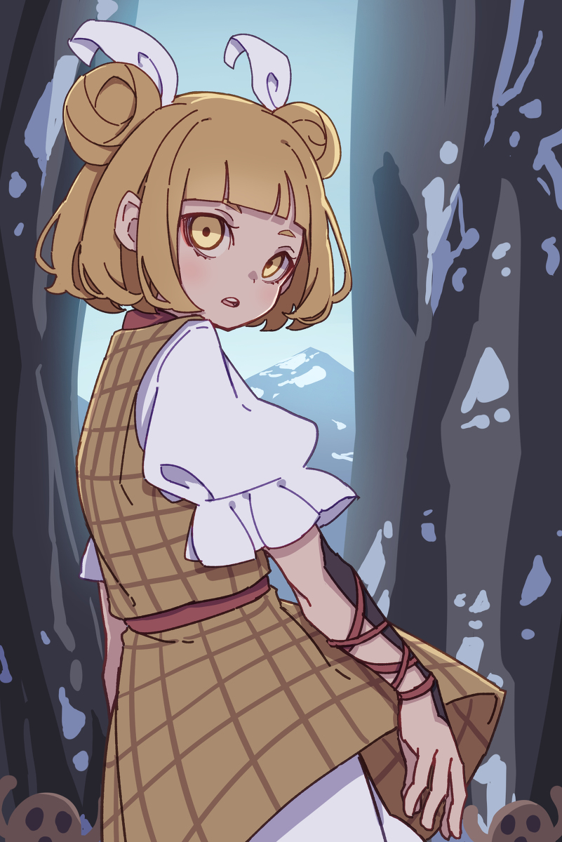 This is a pixiv picture whose title is 磨弓.