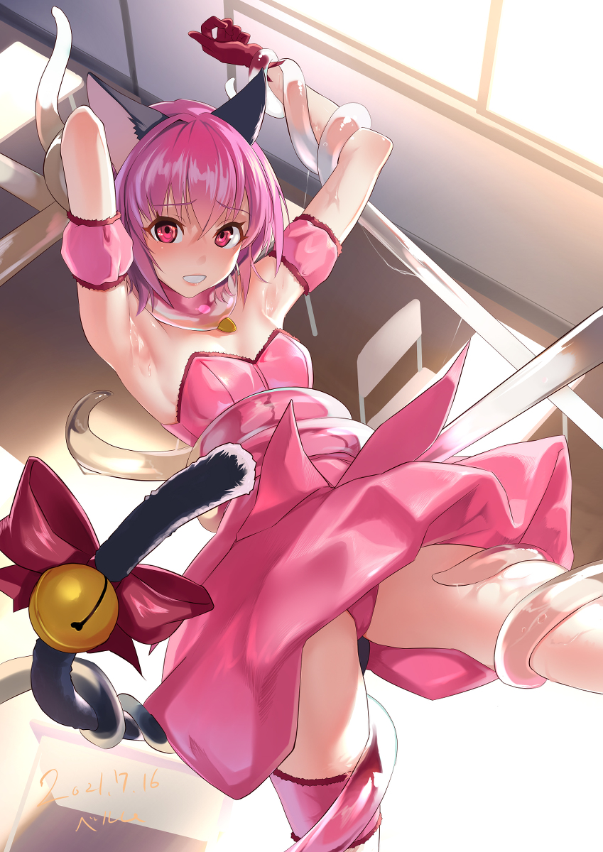 This is a pixiv picture whose title is ピンチになるミュウイチゴ(差分追加).