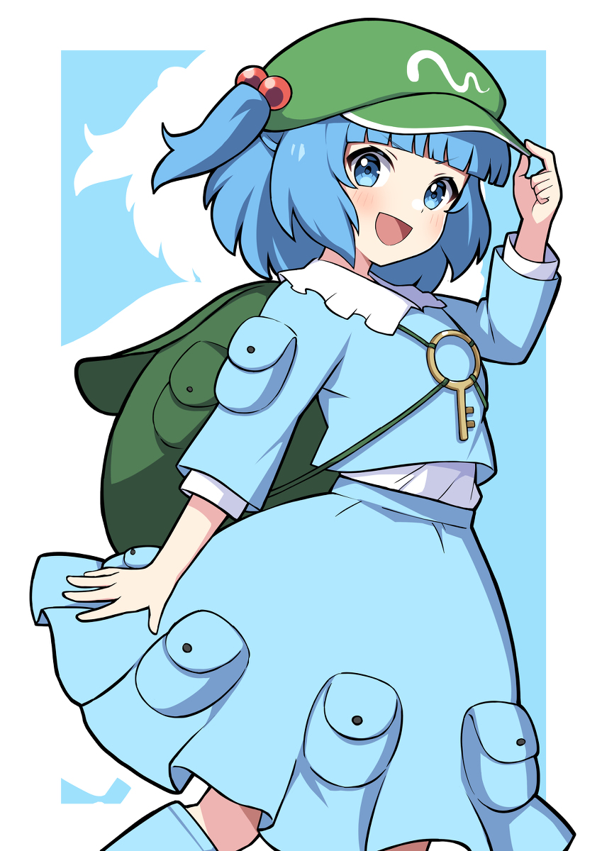 This is a pixiv picture whose title is 河城にとり.
