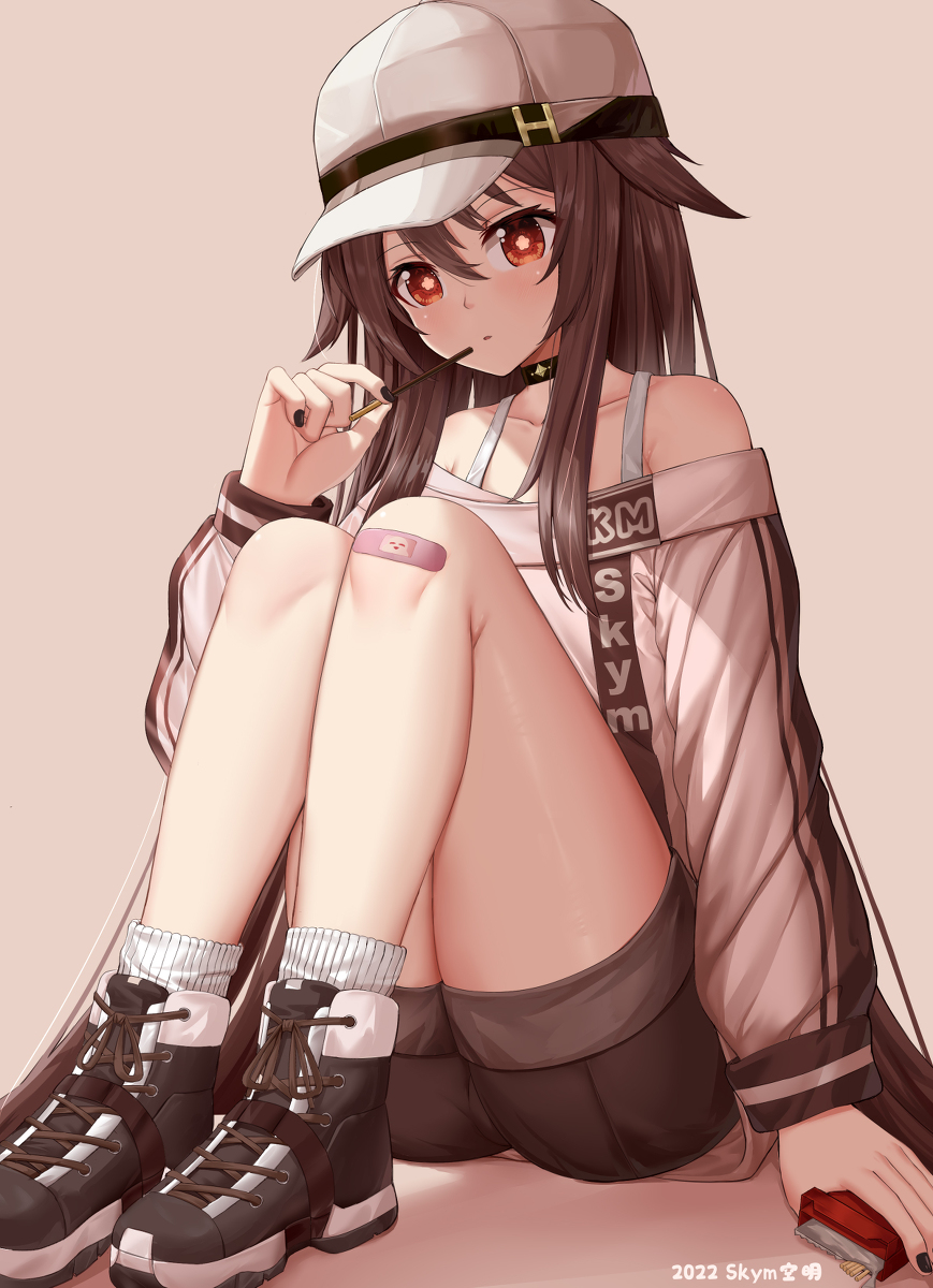 This is a pixiv picture whose title is 一只发呆的散发桃.