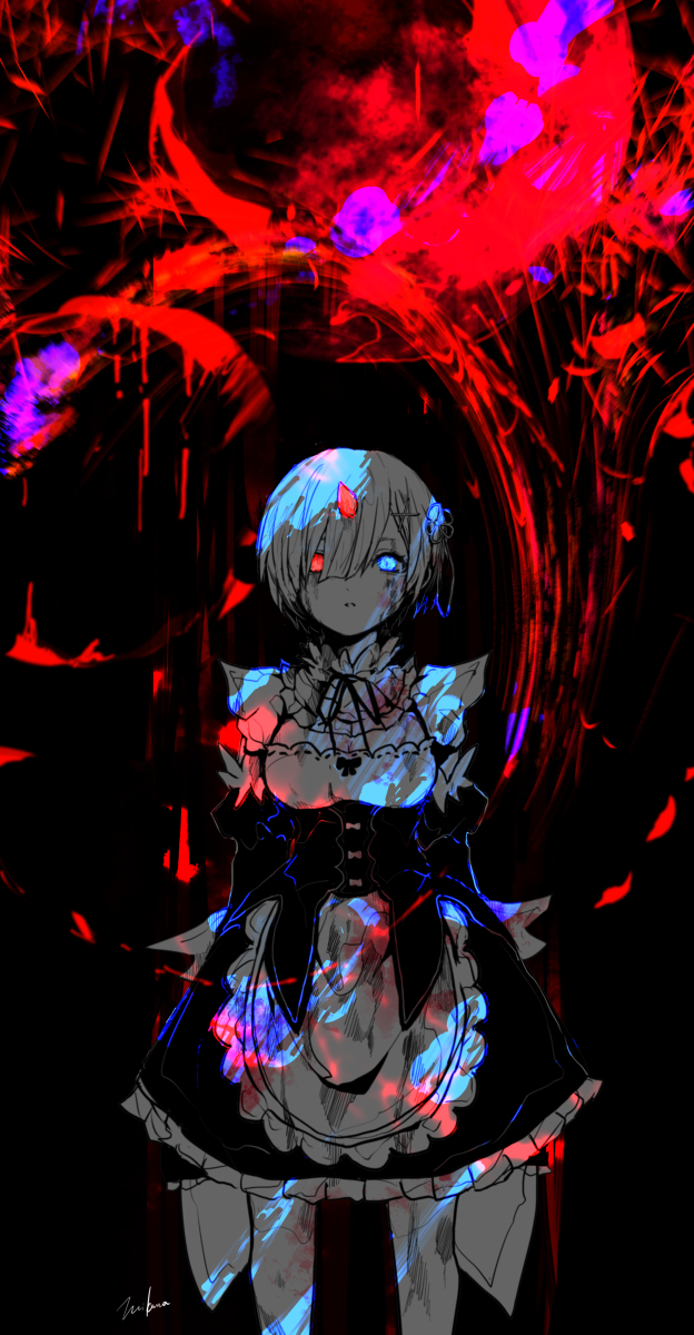 This is a pixiv picture whose title is レム.